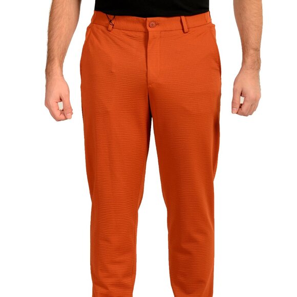 Hugo Boss Men's "P-Perin-J-EL-WG-252" Brick Orange Casual Pants US 32R IT 48 - Picture 1 of 5